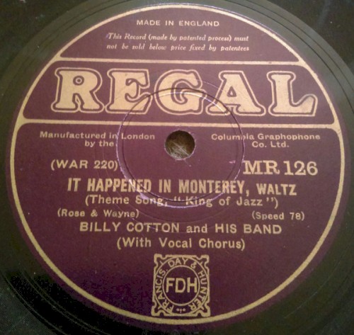 It Happened in Monterey / Song of the Dawn