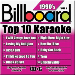 Billboard Top 10 Karaoke: 1990’s, Vol 1