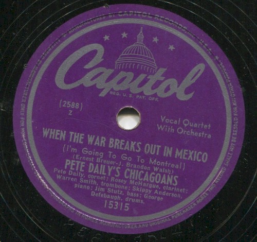 When the War Breaks Out in Mexico (I’m Going to Montreal) / Circus Slide
