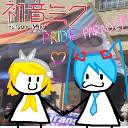 Hatsune Miku Goes To The Pride Parade