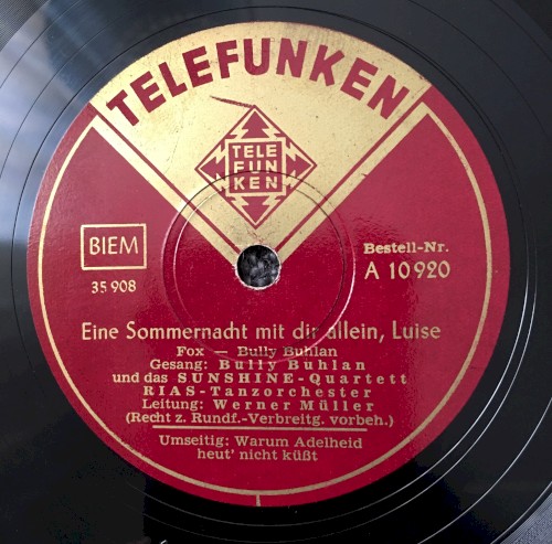 Eine Sommernacht mit dir allein, Luise / Warum Adelheid heut’ nicht küßt