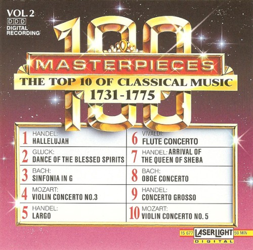 100 Masterpieces, Volume 2: The Top 10 of Classical Music 1731-1775