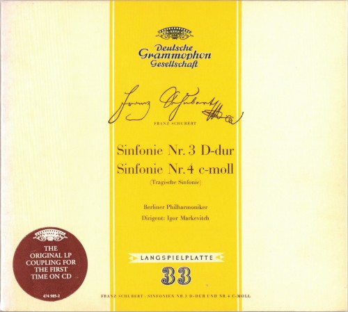 Sinfonie Nr. 3 D-dur / Sinfonie Nr. 4 c-moll (Tragische Sinfonie)