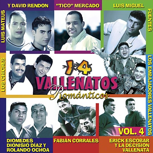 14 vallenatos románticos, volumen 4