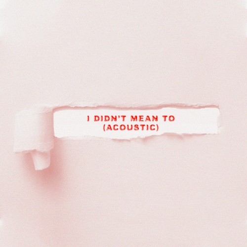 I Didn’t Mean To (acoustic)