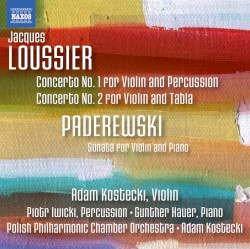 Concerto No. 1 for Violin and Percussion; Concerto No. 2 for Violin and Tabla; Sonata for Violin and Piano