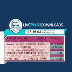 1993-07-16: The Mann Center for the Performing Arts, Philadelphia, PA, USA