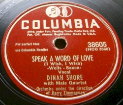 Speak a Word of Love (I Wish, I Wish) / Dear Hearts and Gentle People