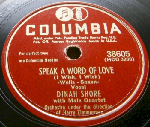 Speak a Word of Love (I Wish, I Wish) / Dear Hearts and Gentle People