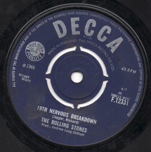 19th Nervous Breakdown / As Tears Go By