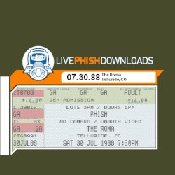 1988-07-30: The Roma, Telluride, CO, USA