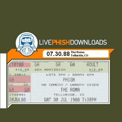 1988-07-30: The Roma, Telluride, CO, USA