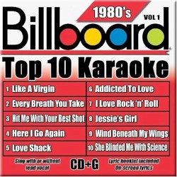 Billboard Top 10 Karaoke: 1980’s, Vol 1