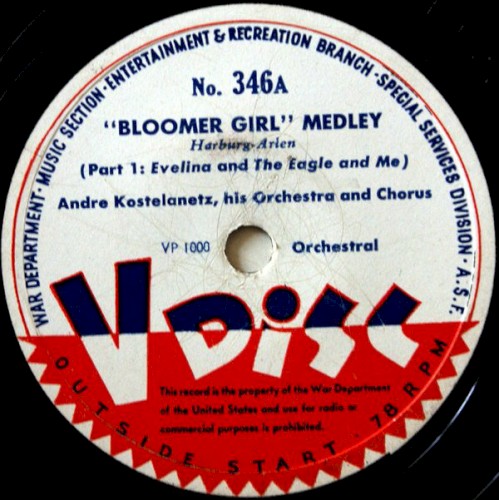 “Bloomer Girl” Medley