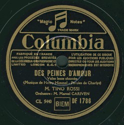 Des peines d'amour / Il pleut sur la route