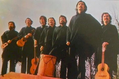 Quilapayún en el Audimax Uni Konstanz. 25 de abril de 1977. Alemania