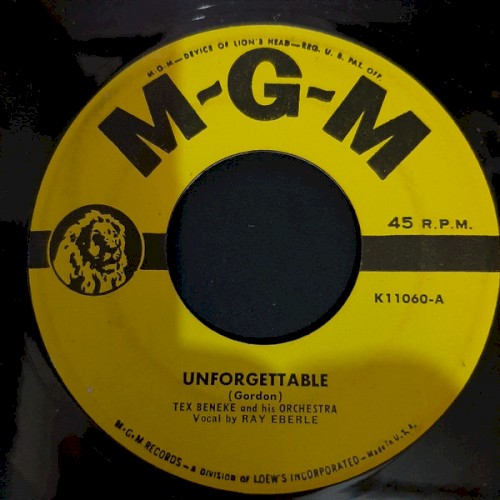 Unforgettable / One of These Days One of Your Dreams Is Bound to Come True