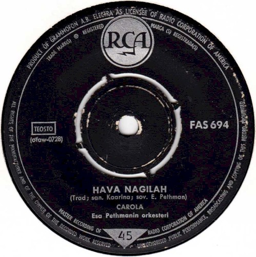 Hava nagilah / Telstar