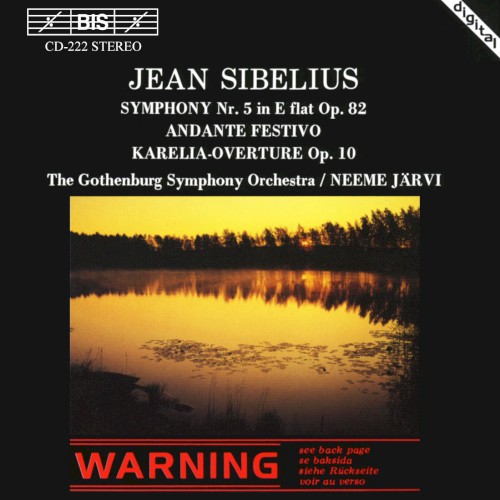 Symphony Nr. 5 in E-flat, op. 82 / Andante festivo / Karelia-Overture, op. 10