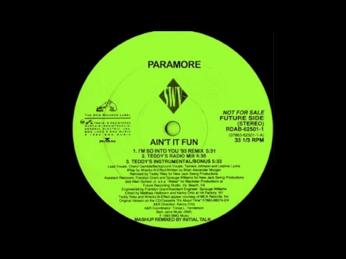 Ain’t It Fun (I’m So Into You ’93 remix)