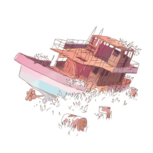overgrown vessels
