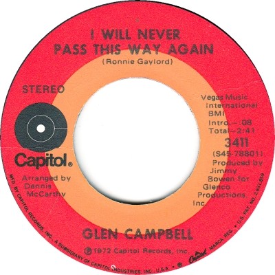 I Will Never Pass This Way Again