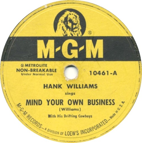 Mind Your Own Business / There'll Be No Teardrops Tonight