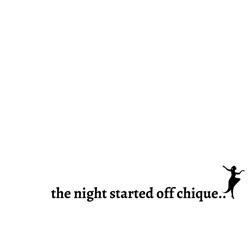 The Night Started Off Chique