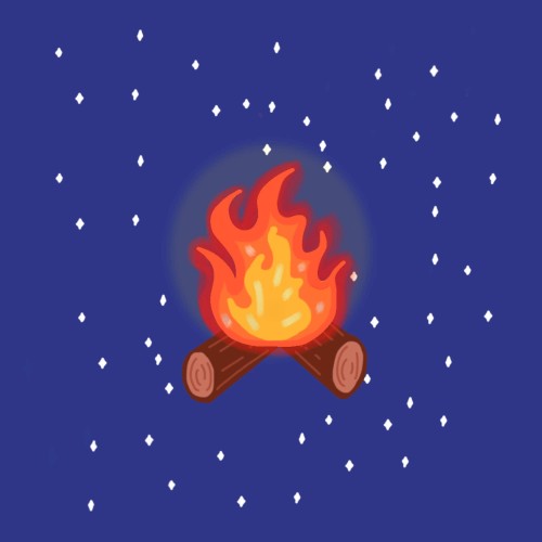 evening by the fireplace