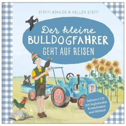 Der kleine Bulldogfahrer geht auf Reisen