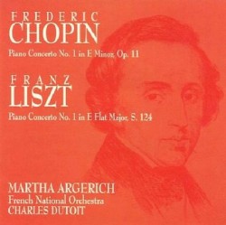Frédéric Chopin: Piano Concerto no. 1 in E Minor, op. 11 / Franz Liszt: Piano Concerto no. 1 in E-flat Major, S. 124
