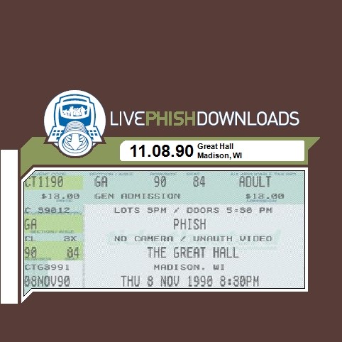 1990-11-08: Great Hall, University of Wisconsin, Madison, WI, USA