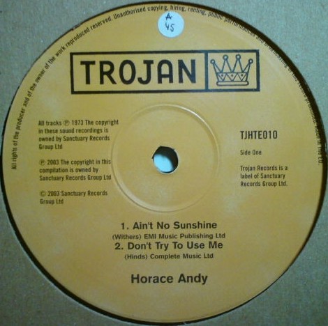 Ain't No Sunshine / A Quiet Place