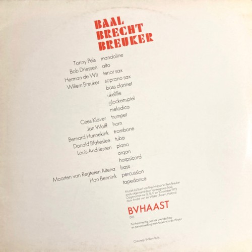 Baal Brecht Breuker