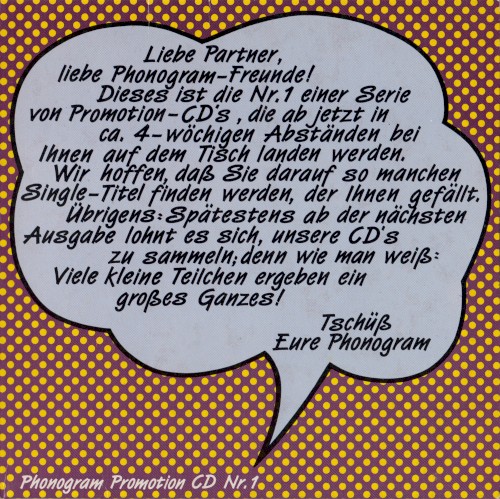 Phonogram Promotion CD Nr. 1