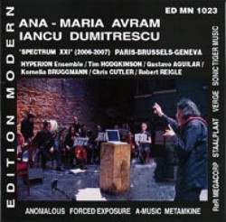 Avram: Quatre études orphiques (III) / Endless Burning Fire (II) / Dumitrescu: Étude granulaire à Bourges / Mise en abîme / Étude granulaire (II) / Nucléons chaotiques / Transe