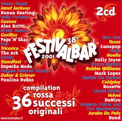 38º Festivalbar 2001: Compilation rossa