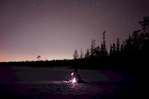 Where Blinking Embers Scarcely Glow
