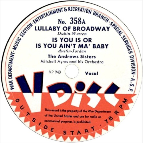 Lullaby of Broadway / Is You Is or Is You Ain’t Ma’ Baby / Some of These Days / How Ya Gonna Keep ’em Down on the Farm