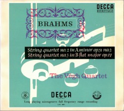 String Quartet no. 2 in A minor, op. 51 no. 2 / String Quartet no. 3 in B-flat major, op. 67