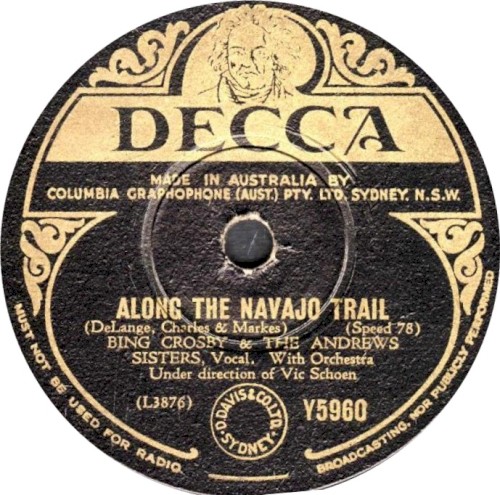 Along the Navajo Trail / I Can’t Believe That You’re in Love With Me
