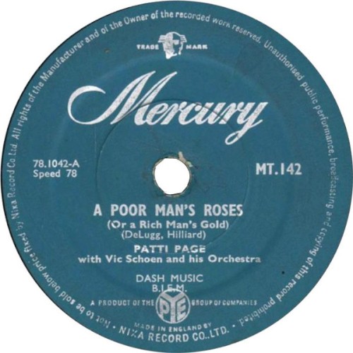 A Poor Man’s Roses (or a Rich Man’s Gold) / The Wall