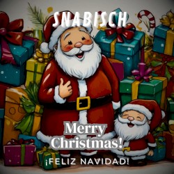¡Feliz navidad! Merry Christmas! Feliĉan Kristnaskon!