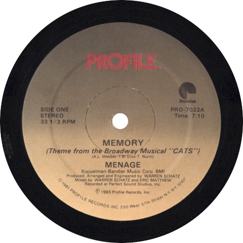 Memory (Theme from the Broadway Musical "Cats")