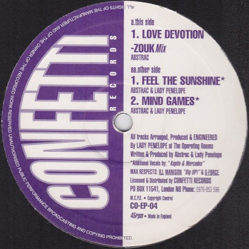 Love Devotion / Feel the Sunshine / Mind Games