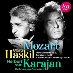 Piano Concerto No. 20, Symphony No. 39, 9 Variations on a Minuet by Duport