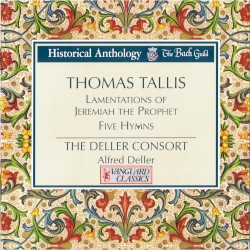 Lamentations of Jeremiah the Prophet / Five Hymns