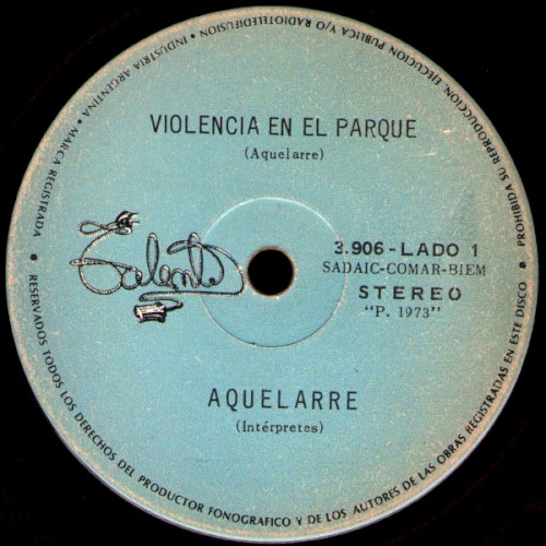 Violencia en el parque / Ceremonias para disolver