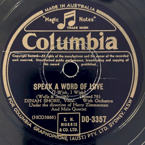 Speak a Word of Love / The River Seine