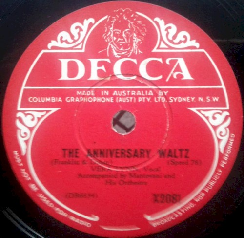 The Anniversary Waltz / Little Curly Hair in a High Chair
